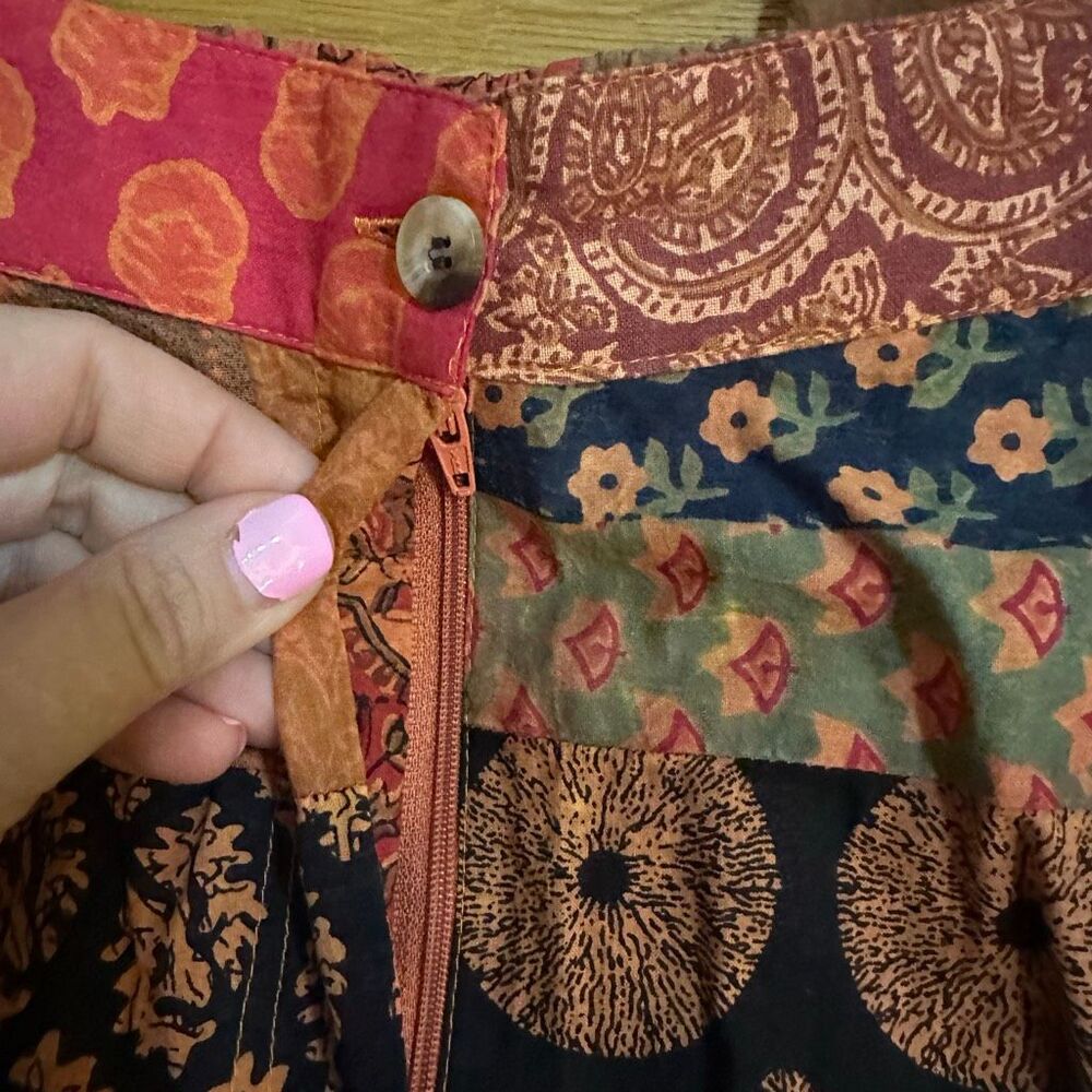 Earthbound bohemian patchwork pants medium - Picture 3 of 10
